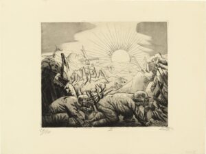 Otto Dix, Engraving from "The War," 1924