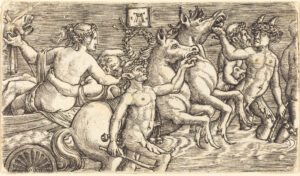 Albrecht Altdorfer, Lovers Led by Seagods in Triumph, c 1520 - 1525 Engraving National Gallery of Art, Washington DC