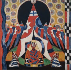 Marsden Hartley, American Indian Symbols, 1914 Oil on canvas Amon Carter Museum, Fort Worth, Texas