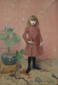 Aristide Maillol, Portrait of Mademoiselle Jeanne Faraill, between 1888 and 1889 Oil on canvas, 59.4 x 40.3 in Private collection