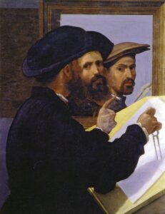Bernardino Licinio, Portrait of an Architect and Self-Portrait, from 1520 until 1530 Martin von Wagner Museum, Würzburg, Germany