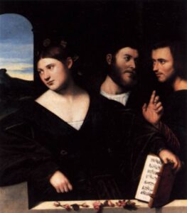 Bernardino Licinio, Allegory of Love, c 1520 Oil on canvas Private collection