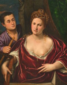 Bernardino Licinio, Allegory of Music, before 1565 Oil on canvas, 33.5 × 27.2 in Private collection