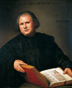 Bernardino Licinio, Portrait of a Man with a Missal Oil on canvas, 36.2 x 30.2 in York Art Gallery, UK