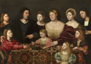 Bernardino Licinio, A Family Group, 1524 Oil on canvas, 48.5 x 69.8 in Royal Collection, UK