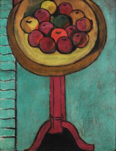 Henri Matisse, Bowl of Apples on a Table, 1916 Oil on canvas, 35.2 × 45.2 in Chrysler Museum of Art, Norfolk, Virginia