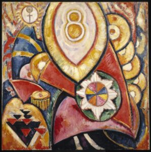 Marsden Hartley, Painting No. 48, circa 1913 Oil on canvas, 47.2 × 47.2 in Brooklyn Museum, New York