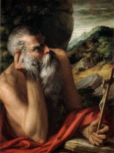 Parmigianino, Saint Jerome, 1520s-1530s Oil, 11 x 22 in Private collection