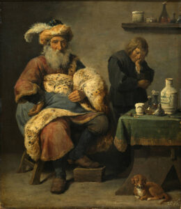 David Teniers the Younger, The Dentist, early 1640s Oil on panel, 13.7 x 12 in Gemäldegalerie Alte Meister Dresden