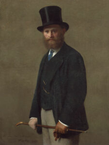 Henri Fantin-Latour, Portrait of Édouard Manet, 1867 Oil on canvas, 46.2 x 35.4 in Art Institute of Chicago