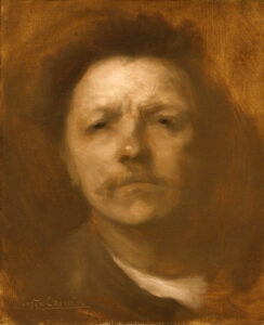Eugène Carrière, Self-Portrait, c 1893 Oil on canvas, 16.2 x 12.8 in Metropolitan Museum of Art, New York