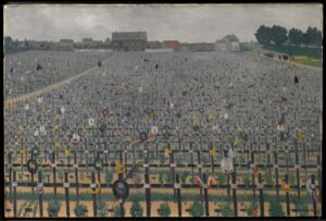 Félix Vallotton, Châlons War Cemetery, 1917 Oil on canvas, 21.2 x 31.4 in La Contemporaine, Paris