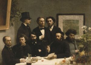 Henri Fantin-Latour, By the Table, 1872 Oil on canvas, 62.99 x 88.58 in Musée d'Orsay, Paris