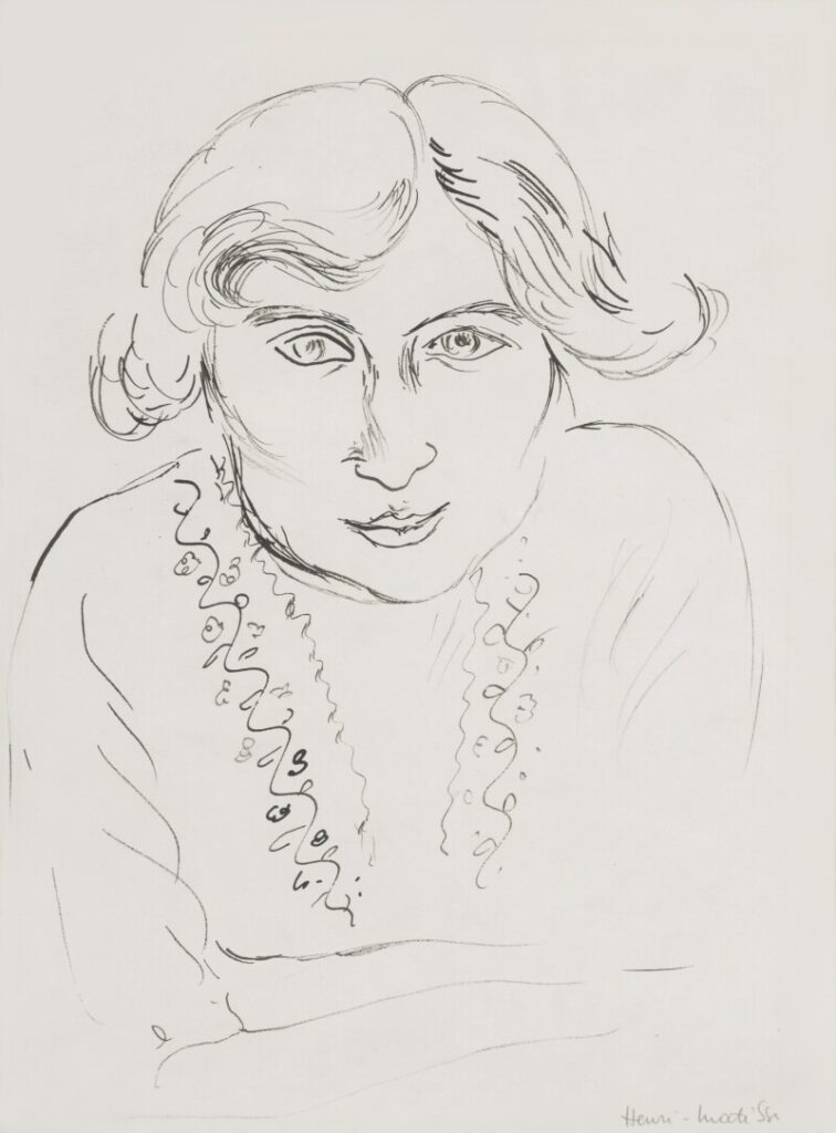 Henri Matisse, Woman's head, c 1918 Ink on paper, 14.2 x 10.6 in Private collection