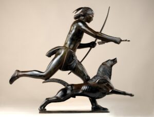 Paul Manship, Indian Hunter and His Dog, 1926 Bronze, 23.2 x 23.5 x 7 in Smithsonian American Art Museum, Washington, DC