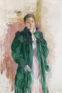 Berthe Morisot, Young Girl in a Green Coat, c 1894 Oil on canvas, 45.8 x 32.1 in Private collection