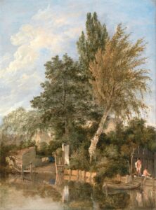 John Crome, Boys Bathing on the River Wensum, Norwich, 1817 Oil on panel, 19 X 14.1 in Yale Center for British Art, New Haven