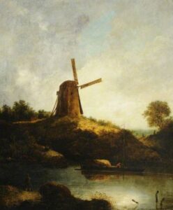 John Crome, The Windmill Oil on canvas, 29.2 x 24.2 in Sheffield Galleries and Museums Trust, UK