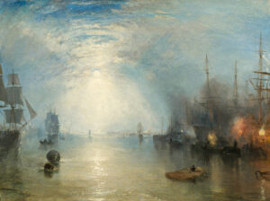 Joseph Mallord William Turner, Keelmen Heaving in Coals by Moonlight, 1835 Oil on canvas, 36.33 x 48.34 in National Gallery of Art, Washington DC