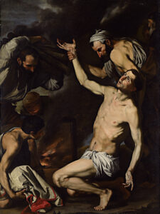 Jusepe de Ribera, Martyrdom of St Lawrence, between 1620 and 1624 Oil on canvas, 81.18 x 60.82 in National Gallery of Victoria, Australia