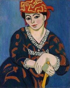 Henri Matisse, Red Madras Headdress Oil on canvas, 39 3/8 x 31 7/8 in Barnes Foundation, Philadelphia