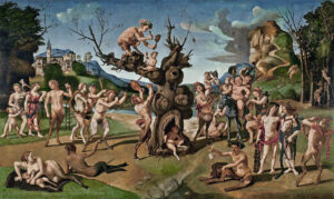 Piero di Cosimo, The Discovery of Honey by Bacchus, c 1499 Oil on panel Worcester Art Museum, Massachusetts