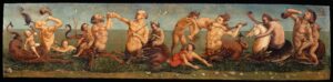 Piero di Cosimo, Tritons and Nereids, 1500 Oil on panel, 14.6 x 62.2 in Private collection