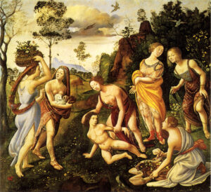 Piero di Cosimo, The Finding of Vulcan on Lemnos, circa 1490 Oil and tempera on canvas, 61 × 68.7 in Wadsworth Atheneum Museum of Art, Hartford, CT