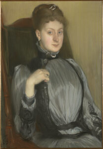 Jacques-Émile Blanche, Portrait of a Woman, 1890 Pastel on prepared canvas, 32 11/16 x 23 1/16 in // Clark Art Institute, Williamstown, Massachusetts