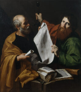 Jusepe de Ribera, Saint Peter and Saint Paul, c 1616 Oil on canvas, 49.6 x 44 in Musée des Beaux-Arts de Strasbourg, France