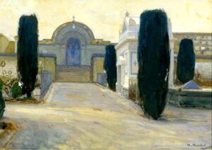 Hans von Bartels, The Cemetery from the Church of San Miniato al Monte in Florence