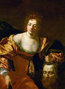Simon Vouet, Judith with the Head of Holofernes, between 1615 and 1620 Oil on canvas, 45.2 x 33.8 in Kunsthistorisches Museum, Vienna