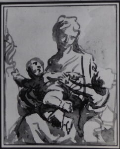 Elisabetta Sirani, Madonna and Child, 17th century Drawing