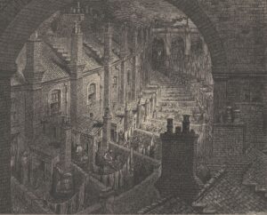 Gustave Doré, Over London – by Rail, from London: A Pilgrimage, 1872 Engraving Yale Center for British Art, New Haven, Connecticut