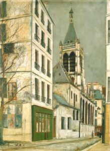 Maurice Utrillo, The Church of Saint-Séverin, c 1913 Oil on canvas, 28 3/4 x 21 1/4 in National Gallery of Art, Washington DC