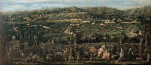 Alessandro Magnasco, Garden Party in Albaro, c 1740 Oil on canvas, 33.9 x 77.9 in Musei di Strada Nuova, Genoa