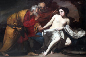 Massimo Stanzione, Susanna and the Elders, 1643 Oil on canvas, 59.8 x 80.1 in Städel Museum, Frankfurt