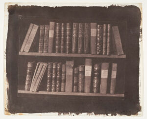 William Henry Fox Talbot, A Scene in a Library, c 1843 to 44 Salted paper print Metropolitan Museum of Art, New York