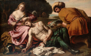 Alessandro Turchi, Erminia Finds the Wounded Tancred, c 1630 Oil on canvas, 42.5 x 91.9 in Kunsthistorisches Museum, Vienna