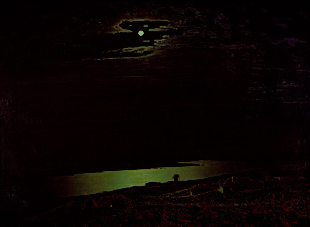 Arkhip Kuindzhi, Night on the Dniepr, 1882 Oil on canvas, 40.9 x 56.2 in Tretyakov Gallery, Moscow