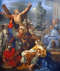 Sébastien Bourdon, The Martyrdom of Saint Andrew, c 1645 Oil on canvas, 10 ft x 102.3 in Musée des Augustins, Toulouse, France