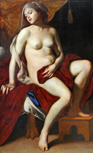 Massimo Stanzione, Cleopatra, 1630s Oil on canvas, 66.5 x 39.3 in Hermitage Museum, St Petersburg