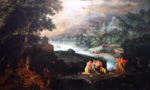 Gillis van Coninxloo, The Finding of Moses, between 1600 and 1607 Oil on canvas Kulturhistorisches Museum Rostock, Germany