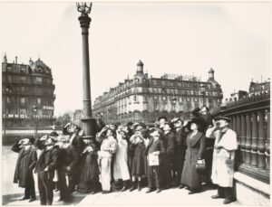 Eugène Atget, People Watching an Eclipse, Embankment of the Place de la Bastille towards Rue Saint-Antoine, 1912 Metropolitan Museum of Art, New York