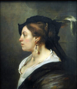 Carel Pietersz. Fabritius, Portrait of a Lady in Profile, 1654 Oil on canvas, 26.1 x 22.6 in Landesmuseum Hannover, Germany