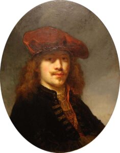Govert Flinck, Self Portrait with Beret, 1640 Oil on panel, 25.9 x 20.2 in Kelvingrove Art Gallery and Museum, Glasgow
