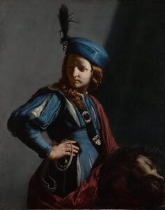 Guido Cagnacci, David with the Head of Goliath, c 1645 - 1650 Oil on canvas, 42.63 x 34.01 in Getty Center, Los Angeles
