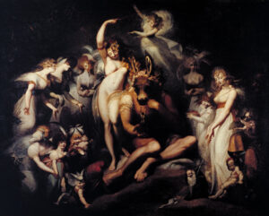 Henry Fuseli, Titania and Bottom, c 1790 Oil on canvas, 85.5 x 108.5 in Tate Britain, London