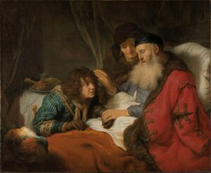 Govert Flinck, Isaac Blessing Jacob, 1638 Oil on canvas, 46 x 55.5 in Rijksmuseum, Amsterdam