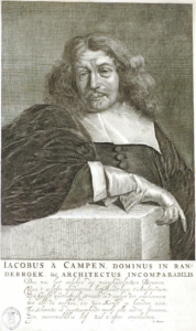 Jacob van Campen in his book Images of the City Hall of Amsterdam in 30 engravings, 1665